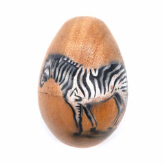 Zebra Egg Shaker-Shakers-Siesta Crafts