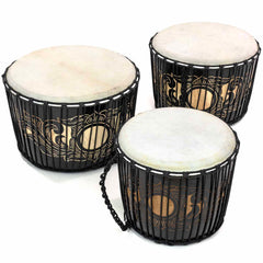 Malaysian Style Drum Set of Three-Drums-Siesta Crafts