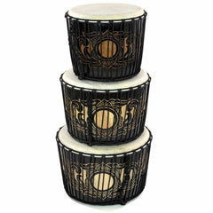 Malaysian Style Drum Set of Three-Drums-Siesta Crafts