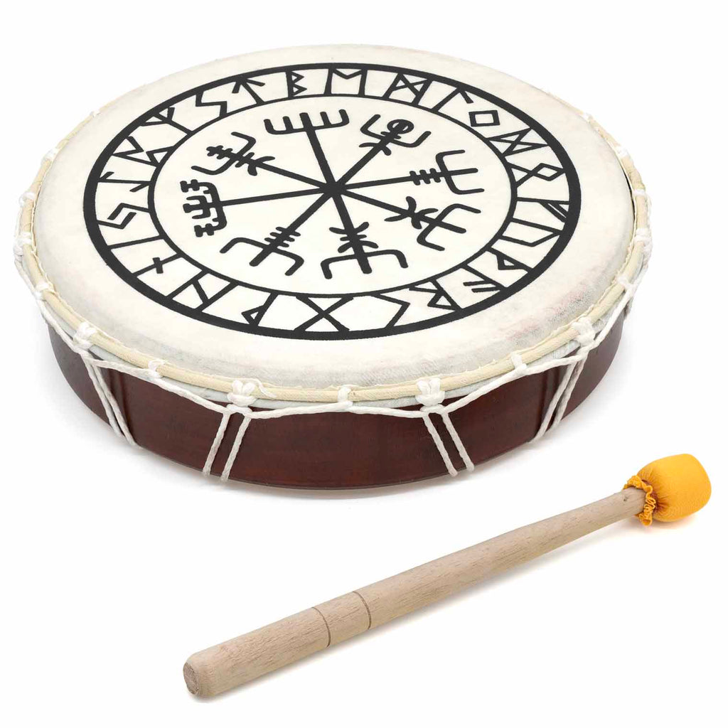 Rune Design Shamanic Drum-Drums-Siesta Crafts