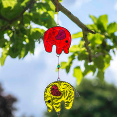 String of Elephants Suncatcher-Home Décor-Siesta Crafts