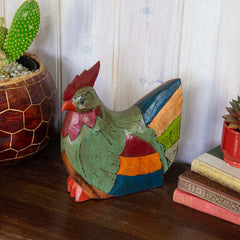 Rustic Hen-Ornaments & Figurines-Siesta Crafts