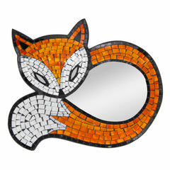 Fox Mosaic Mirror-Home Décor-Siesta Crafts