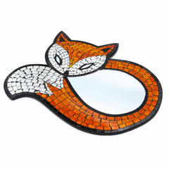 Fox Mosaic Mirror-Home Décor-Siesta Crafts