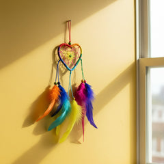 Heart Bright Rainbow Dreamcatcher-Home Décor-Siesta Crafts