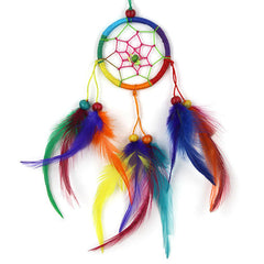 Mini Bright Rainbow Dreamcatcher-Home Décor-Siesta Crafts