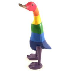 Rainbow Duck-Ornaments & Figurines-Siesta Crafts