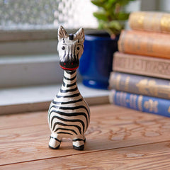Cartoon Zebra Medium-Ornaments & Figurines-Siesta Crafts