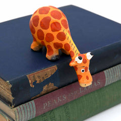 Cartoon Shelf Giraffe-Ornaments & Figurines-Siesta Crafts