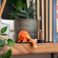 Cartoon Shelf Giraffe-Ornaments & Figurines-Siesta Crafts