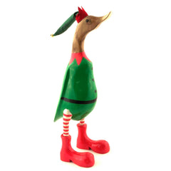 Christmas Elf Duck-Ornaments & Figurines-Siesta Crafts