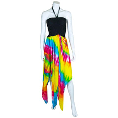 Rainbow Hanky Hem Dress-Dresses-Siesta Crafts