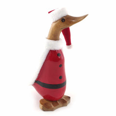 Christmas Santa Duckling-Ornaments & Figurines-Siesta Crafts