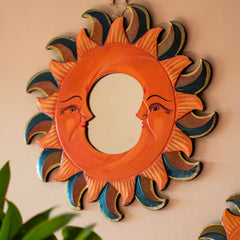 Large Double Moon Mirror-Home Décor-Siesta Crafts