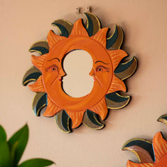 Small Double Moon Mirror-Home Décor-Siesta Crafts