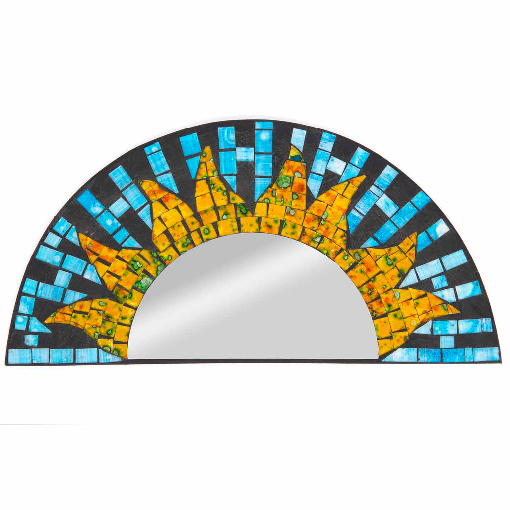 Rising Sun Mosaic Mirror-Home Décor-Siesta Crafts