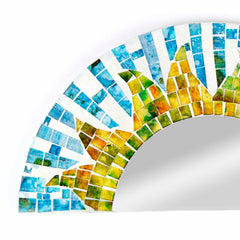 Rising Sun Mosaic Mirror-Home Décor-Siesta Crafts
