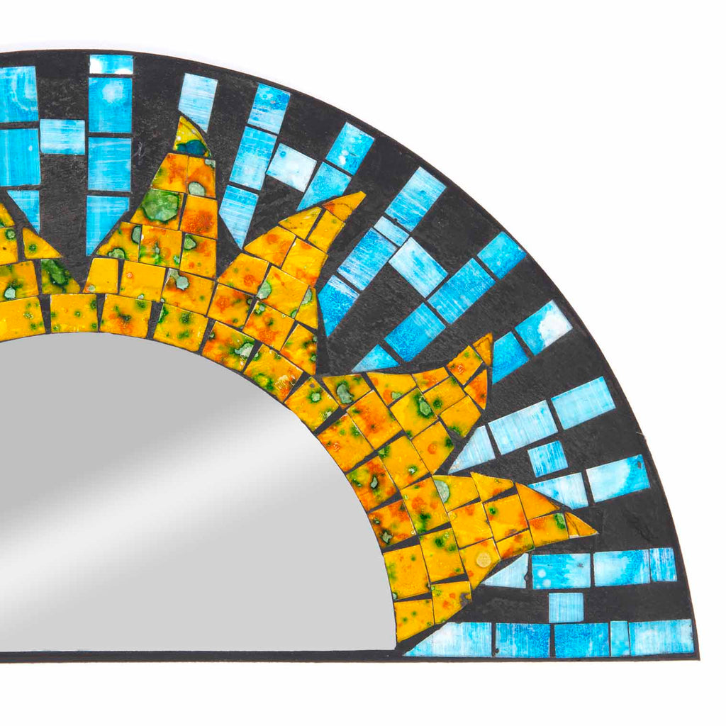 Rising Sun Mosaic Mirror-Home Décor-Siesta Crafts