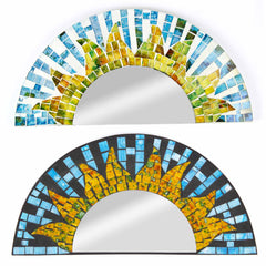 Rising Sun Mosaic Mirror-Home Décor-Siesta Crafts