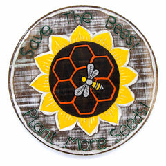 Save The Bees Plaque-Home Décor-Siesta Crafts