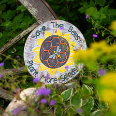 Save The Bees Plaque-Home Décor-Siesta Crafts