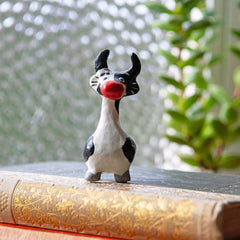 Cartoon Cow Small-Ornaments & Figurines-Siesta Crafts