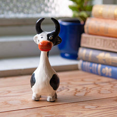 Cartoon Cow Medium-Ornaments & Figurines-Siesta Crafts