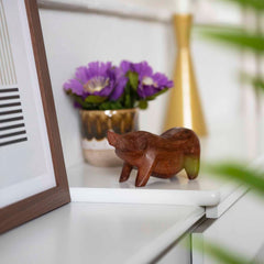 Hand Carved Pig-Ornaments & Figurines-Siesta Crafts