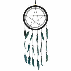 Black Pentacle Dreamcatcher-Home Décor-Siesta Crafts