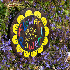 Flower Power Plaque-Home Décor-Siesta Crafts