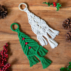 Macrame Christmas Tree Hanging-Home Décor-Siesta Crafts