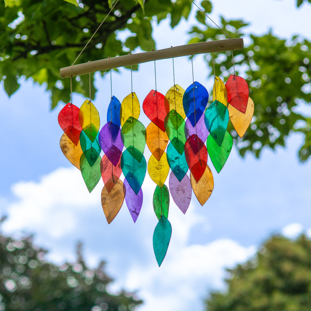 Rainbow Shell Chime-Garden & Outdoors-Siesta Crafts