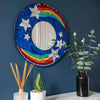 Rainbow and Stars Mirror-Home Décor-Siesta Crafts