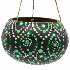 Dot Painted Plant Hanger-Plant Pots, Vases & Hangers-Siesta Crafts