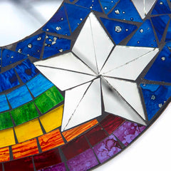 Small Rainbow and Stars Mirror-Home Décor-Siesta Crafts