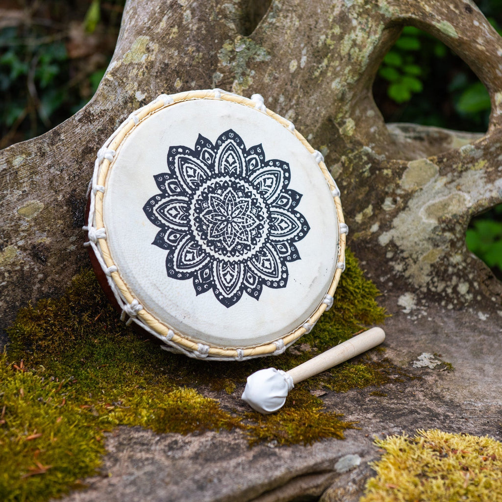 Mandala Shamanic Drum-Drums-Siesta Crafts