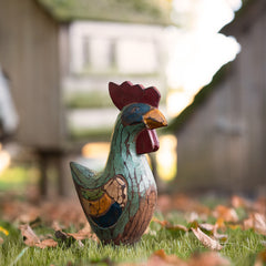 Small Rustic Chicken-Ornaments & Figurines-Siesta Crafts