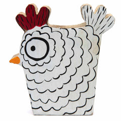 Set of Chickens-Ornaments & Figurines-Siesta Crafts