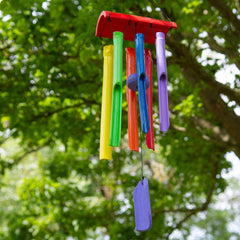 Rainbow Bamboo Windchime-Garden & Outdoors-Siesta Crafts