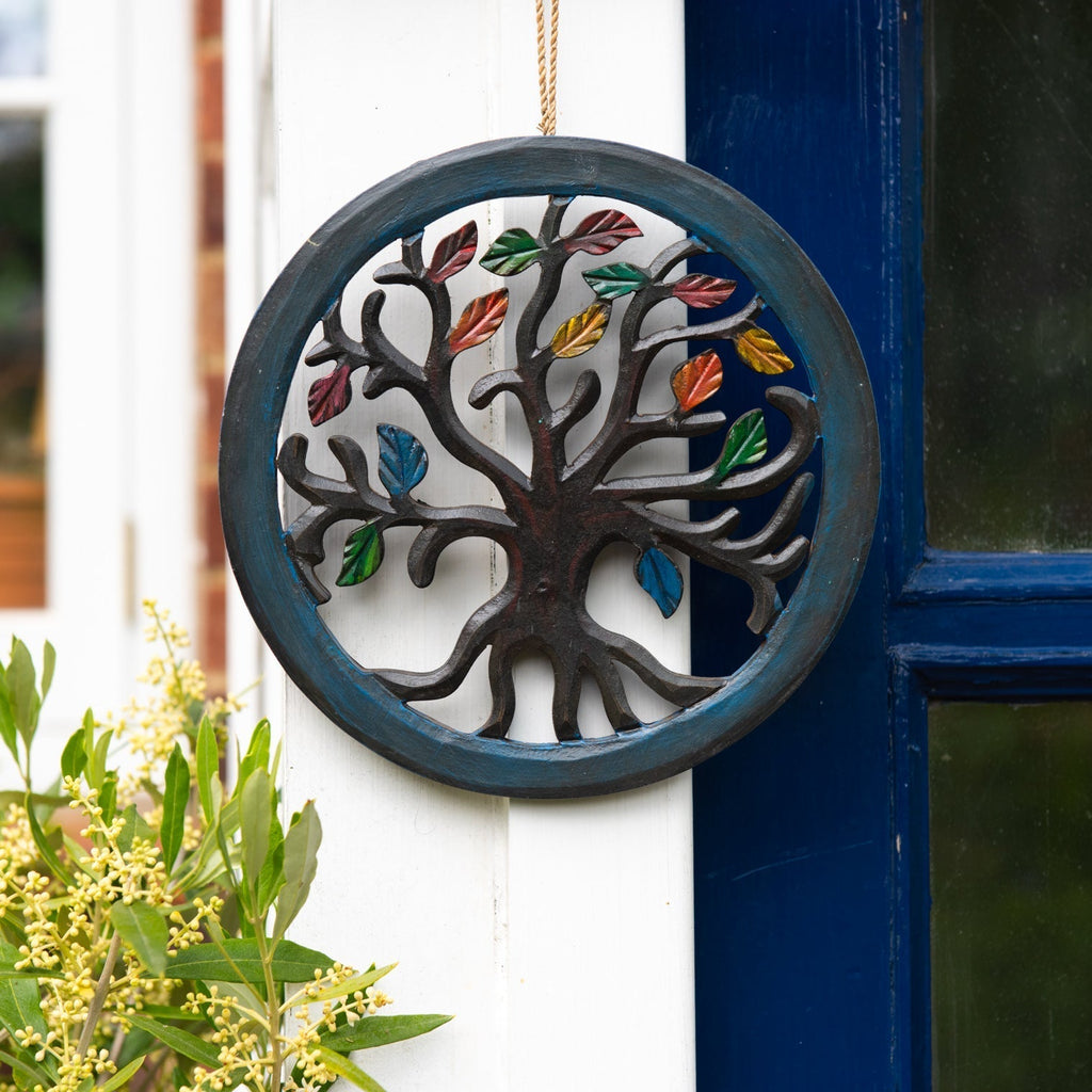 Autumn Leaves Plaque-Home Décor-Siesta Crafts