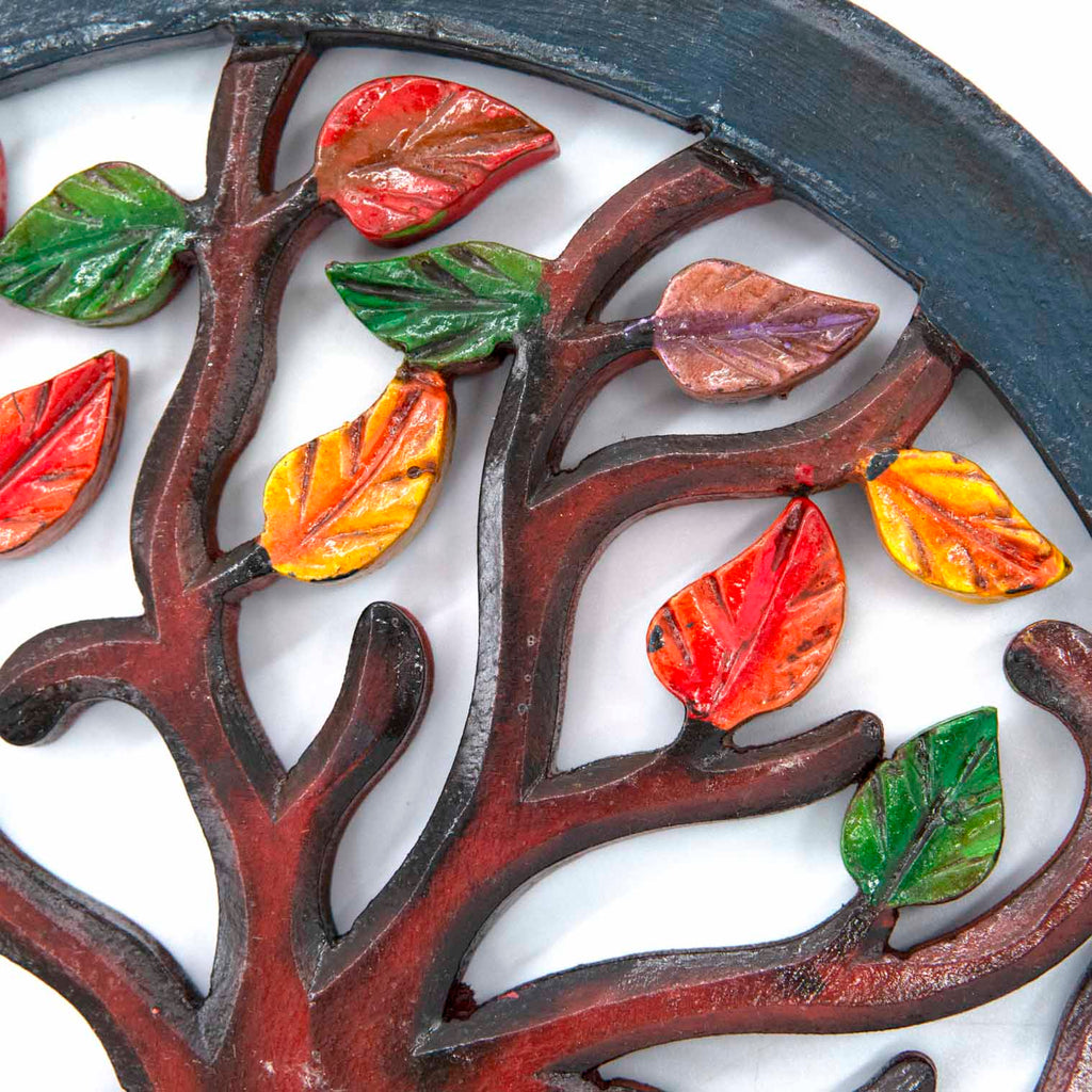 Autumn Leaves Plaque-Home Décor-Siesta Crafts