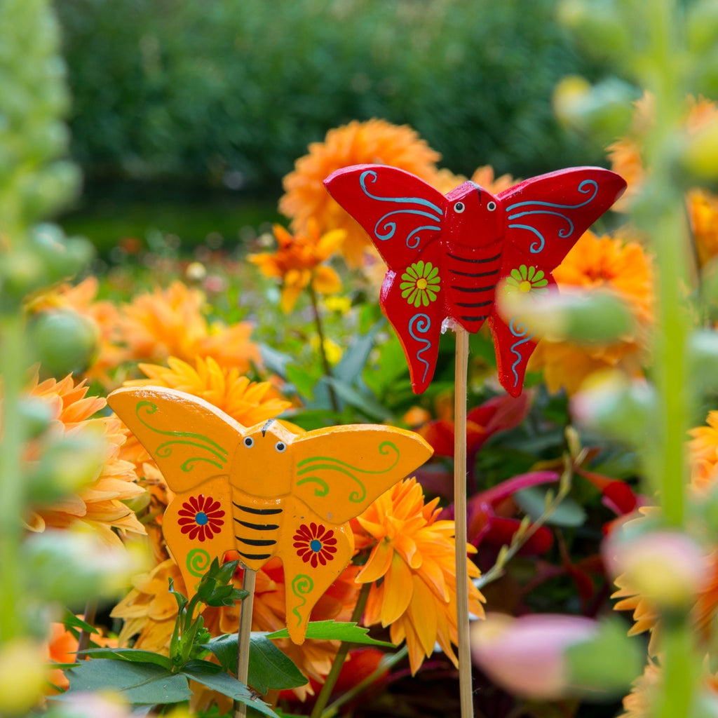 Butterfly Stick Garden Ornament-Ornaments & Figurines-Siesta Crafts