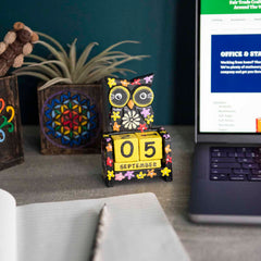 Owl Perpetual Calendar-Office & Stationery-Siesta Crafts