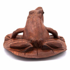Frog on a Lily Pad-Ornaments & Figurines-Siesta Crafts