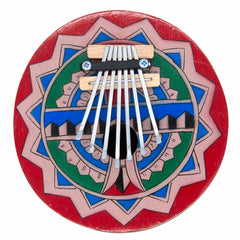 Painted Coconut Thumb Piano-Thumb Pianos & Xylophones-Siesta Crafts