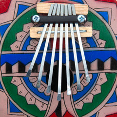Painted Coconut Thumb Piano-Thumb Pianos & Xylophones-Siesta Crafts
