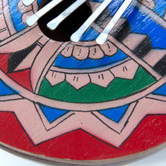 Painted Coconut Thumb Piano-Thumb Pianos & Xylophones-Siesta Crafts