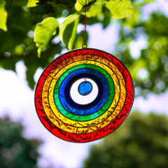 Round Rainbow Suncatcher-Home Décor-Siesta Crafts