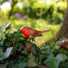 Robin on a Stand-Ornaments & Figurines-Siesta Crafts