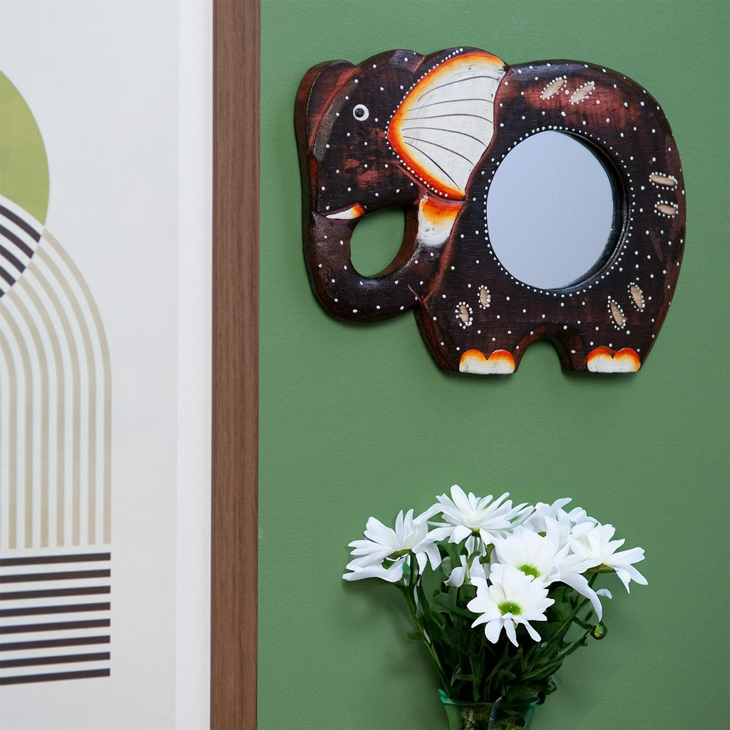 Elephant Mirror-Home Décor-Siesta Crafts